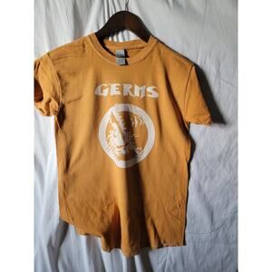 the Germs  band   t shirt size   small burnt orange